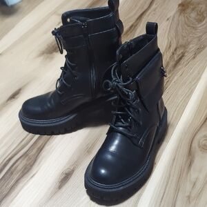 Ankle Pocket Combat Boots
